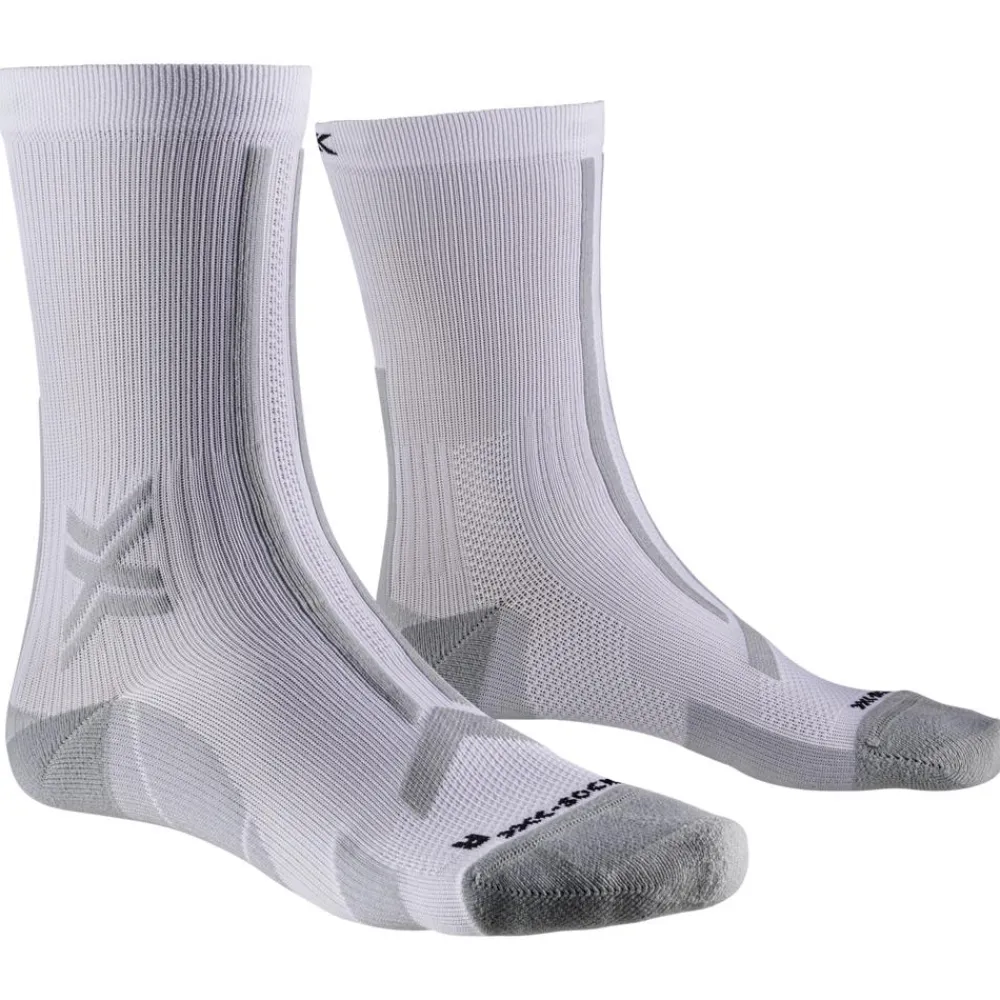 New Chaussettes Trail Run Discover Crew Arctic White Pearl Grey Chaussettes Trail