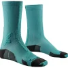 Chaussettes Trail<X Socks Chaussettes Trail Run Discover Crew Lake Green Sunset Blue