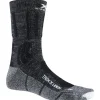 New Chaussettes Trek X Linen Dolomite Grey Melange Opal Black Chaussettes De Randonnée