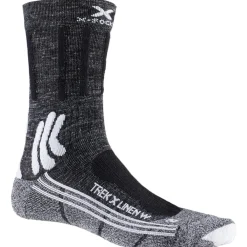 Chaussettes De Randonnée<X Socks Chaussettes Trek X Linen 4.0 Lady Dolomite Grey Melange Opal Black