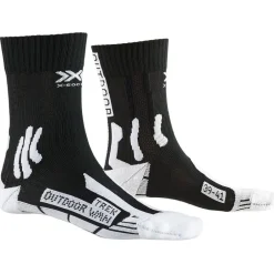 Chaussettes De Randonnée<X Socks Chaussettes Trek Outdoor Women Opal Black Arctic White