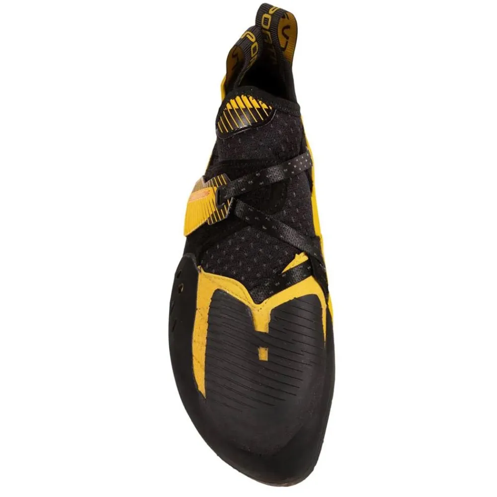 Chaussons Escalade<La Sportiva Chaussons d'escalade Solution Comp Black Yellow