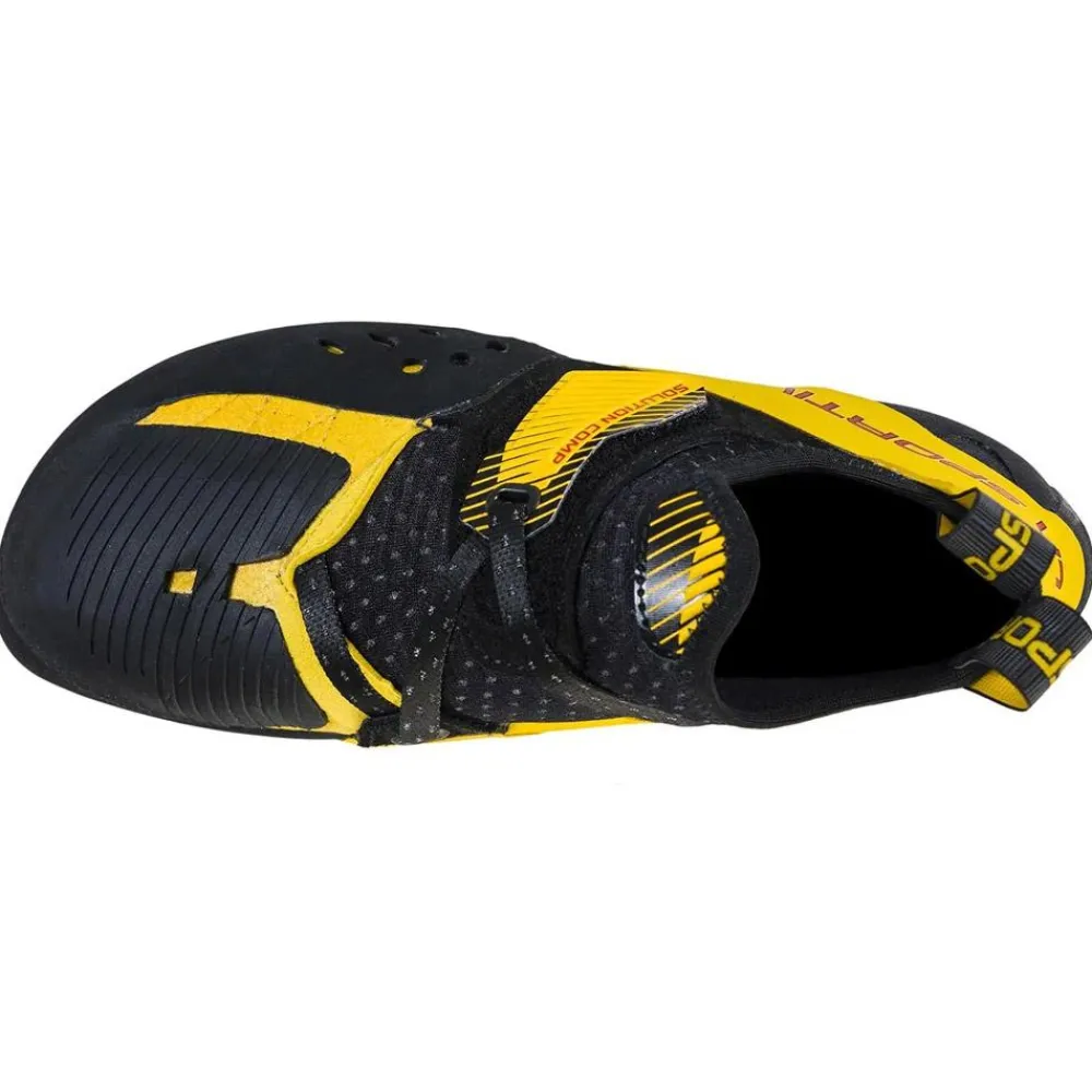 Chaussons Escalade<La Sportiva Chaussons d'escalade Solution Comp Black Yellow