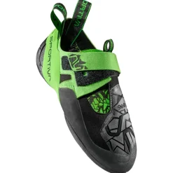 Best Chaussons d'escalade Skwama Vegan Black Flash Green Chaussons Escalade