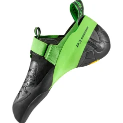 Best Chaussons d'escalade Skwama Vegan Black Flash Green Chaussons Escalade