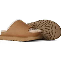 Chaussures Lifestyle<UGG Chaussons W Greenport Slide Chestnut