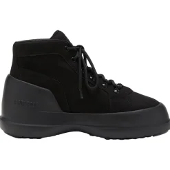 Après-Ski Homme<Moon Boot Chaussures après-ski Luna Trek Mid Nubuck Black