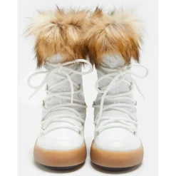 Après-Ski Femme<Moon Boot Chaussures après-ski Ltrack Monaco Low White