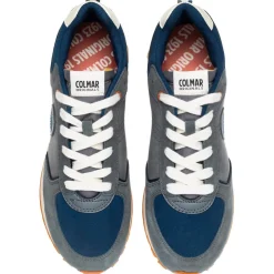 Chaussures Lifestyle<Colmar Chaussures Travis Block Gray Dark Denim Orange