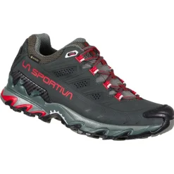 Chaussures Rando Basses|Chaussures Fast Hiking<La Sportiva Chaussures de Fast Hiking Ultra Raptor II Leather Gore-Tex Woman Charcoal Lollipop
