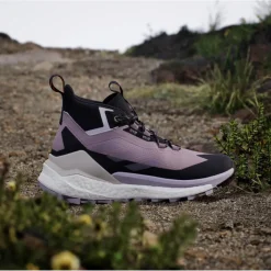Chaussures de randonnée Terrex Free Hiker 2 Gore-Tex W Preloved Fig Silver Dawn Aurora Black Femme Chaussures Rando Femme