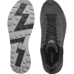 Chaussures Rando Homme|Chaussures Rando Basses<Dolomite Chaussures de randonnée M's Croda Nera Gore-Tex Anthracite Grey Lime Green