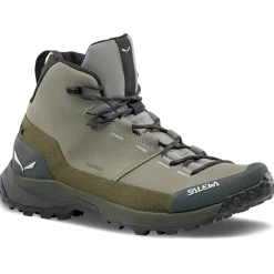 Chaussures de randonnée Puez Leather Mid Ptx M Shadow Dark Olive Homme Chaussures Rando Homme