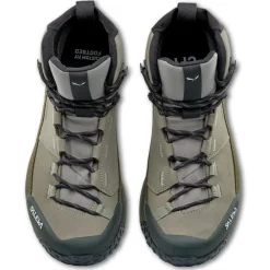 Chaussures de randonnée Puez Leather Mid Ptx M Shadow Dark Olive Homme Chaussures Rando Homme