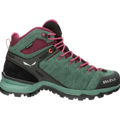 Chaussures Rando Femme<Salewa Chaussures de randonnée Alp Mate Mid WP Wmn Duck Green Rhododendon