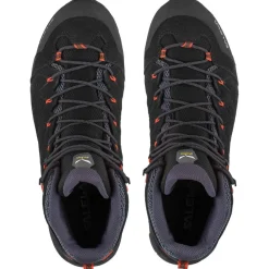 Chaussures Rando Homme<Salewa Chaussures de randonnée Alp Mate Mid WP Black Out Fluo Orange