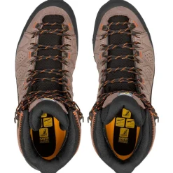 Chaussures Rando Homme<Salewa Chaussures de randonnée Alp Trainer 2 Mid Gore-Tex Wallnut Fluo Orange