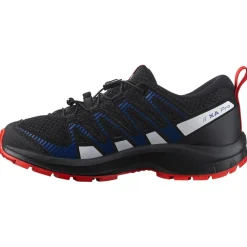 Hot Chaussures de randonnée Xa Pro V8 J Black Lapis Blue Fiery Red Enfant Chaussures Rando Enfant|Chaussures Rando Basses