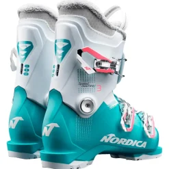 Sale Chaussures de Ski Speedmachine J 3 Girl Light Blue White Pink Enfant Chaussures Enfant