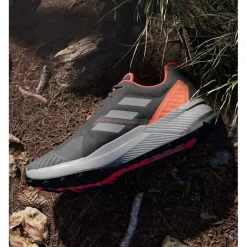 New Chaussures de trail Terrex Soulstride Core Black Grey Four Solar Red Homme Chaussures Trail Homme