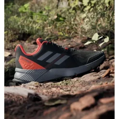 New Chaussures de trail Terrex Soulstride Core Black Grey Four Solar Red Homme Chaussures Trail Homme