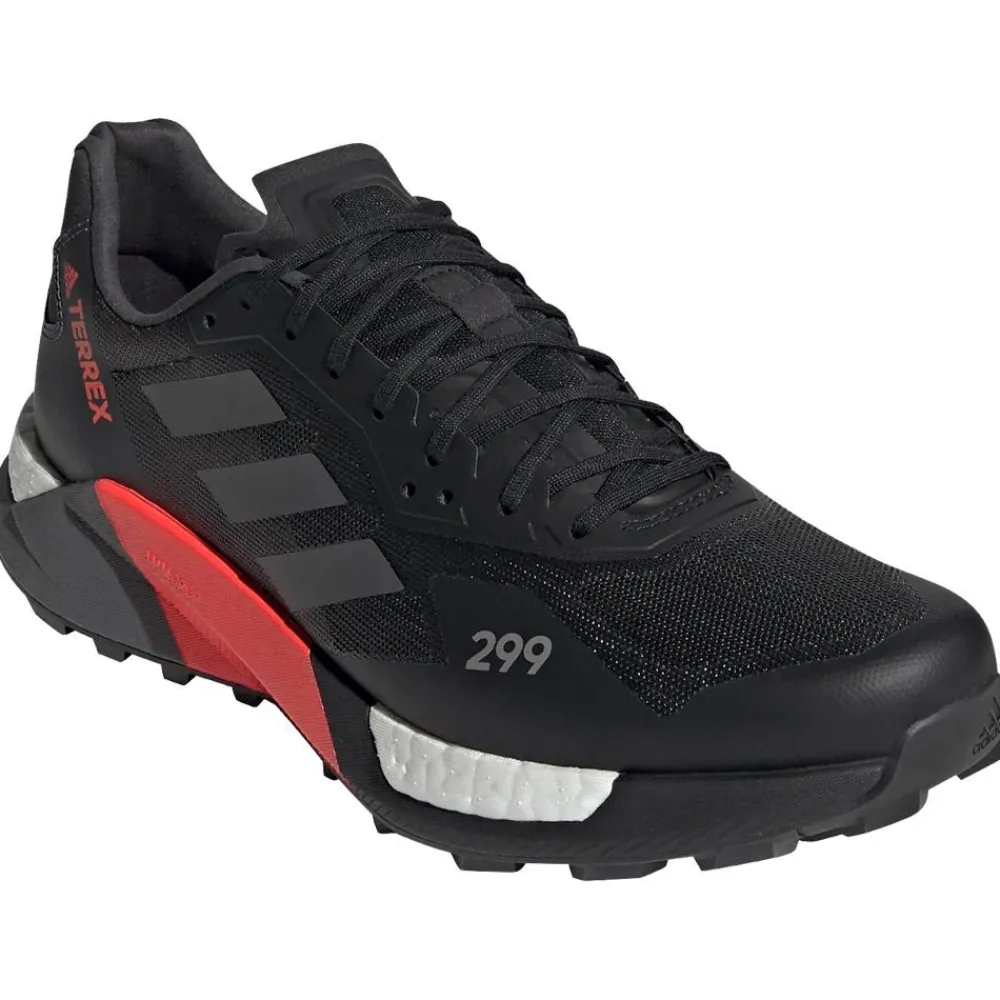 Discount Chaussures de trail Terrex Agravic Ultra Core Black Grey Five Solar Red Homme Chaussures Trail Homme