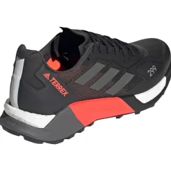 Discount Chaussures de trail Terrex Agravic Ultra Core Black Grey Five Solar Red Homme Chaussures Trail Homme