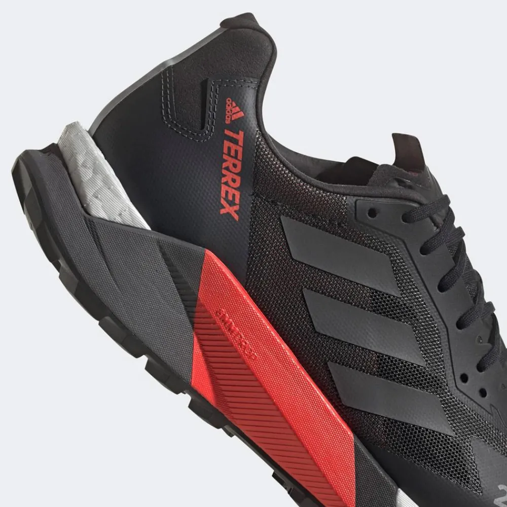 Discount Chaussures de trail Terrex Agravic Ultra Core Black Grey Five Solar Red Homme Chaussures Trail Homme