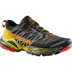 Outlet Chaussures de trail Akasha II Black Yellow Homme Chaussures Trail Homme