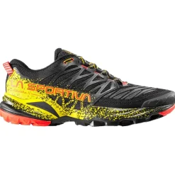 Outlet Chaussures de trail Akasha II Black Yellow Homme Chaussures Trail Homme
