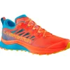 Chaussures Trail Homme<La Sportiva Chaussures de trail Jackal II Cherry Tomato Tropic Blue
