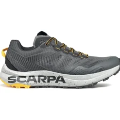 Hot Chaussures de trail Spin Planet Anthracite Saffron Homme Chaussures Trail Homme
