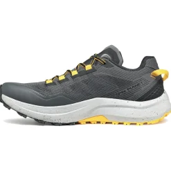 Hot Chaussures de trail Spin Planet Anthracite Saffron Homme Chaussures Trail Homme