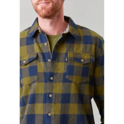 Online Chemise Hillsboro Dark Blue Army Green Polo - Chemise