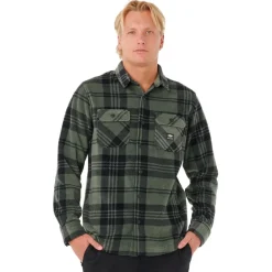 New Chemise Fun Times Polar Fleece Shirt Deep Cactus Polo - Chemise