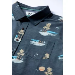 Discount Chemise Tres Palmas Eco Short Sleeve Shirt Phantom Polo - Chemise