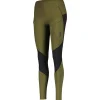 Discount Collant de trail Explorair Full Tight W Fir Green Black Pantalon Et Collant Running|Pantalon Rando