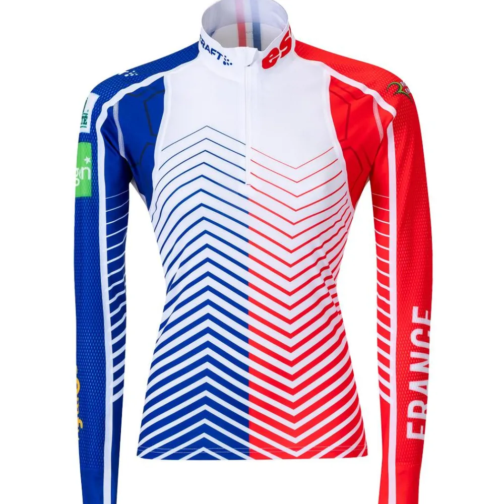 Online Combinaison Nordique Haut Ski Team Stratum Jersey FFS Femme Training|Training