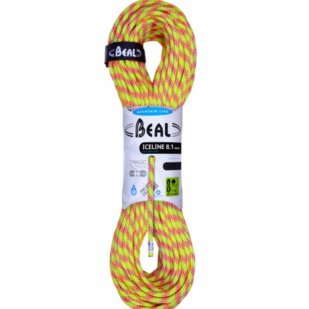 Corde<Beal Corde Ice Line 8.1mm Golden Dry Anis