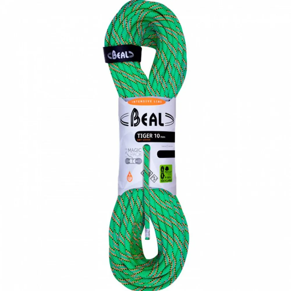 Best Corde Tiger 10mm Dry Cover Green Corde