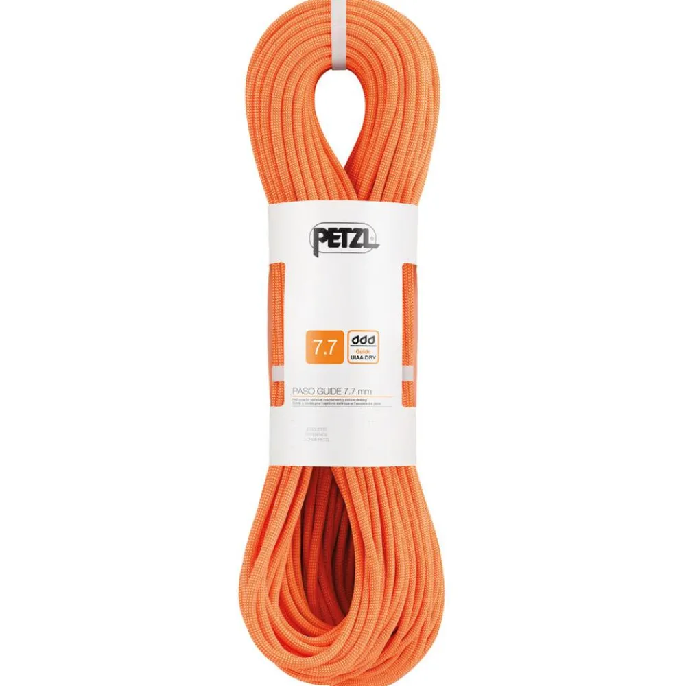 Corde<Petzl Corde Paso Guide 7,7mm Orange