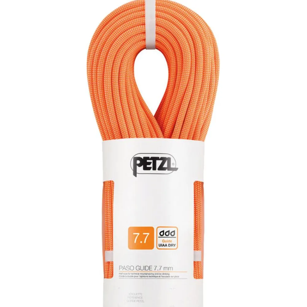 Corde<Petzl Corde Paso Guide 7,7mm Orange
