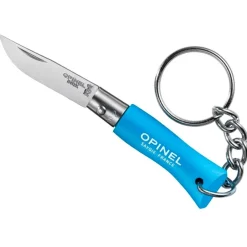 Discount Couteaux Porte-Clés N°2 Bleu Cyan Inox Vaisselle Camping