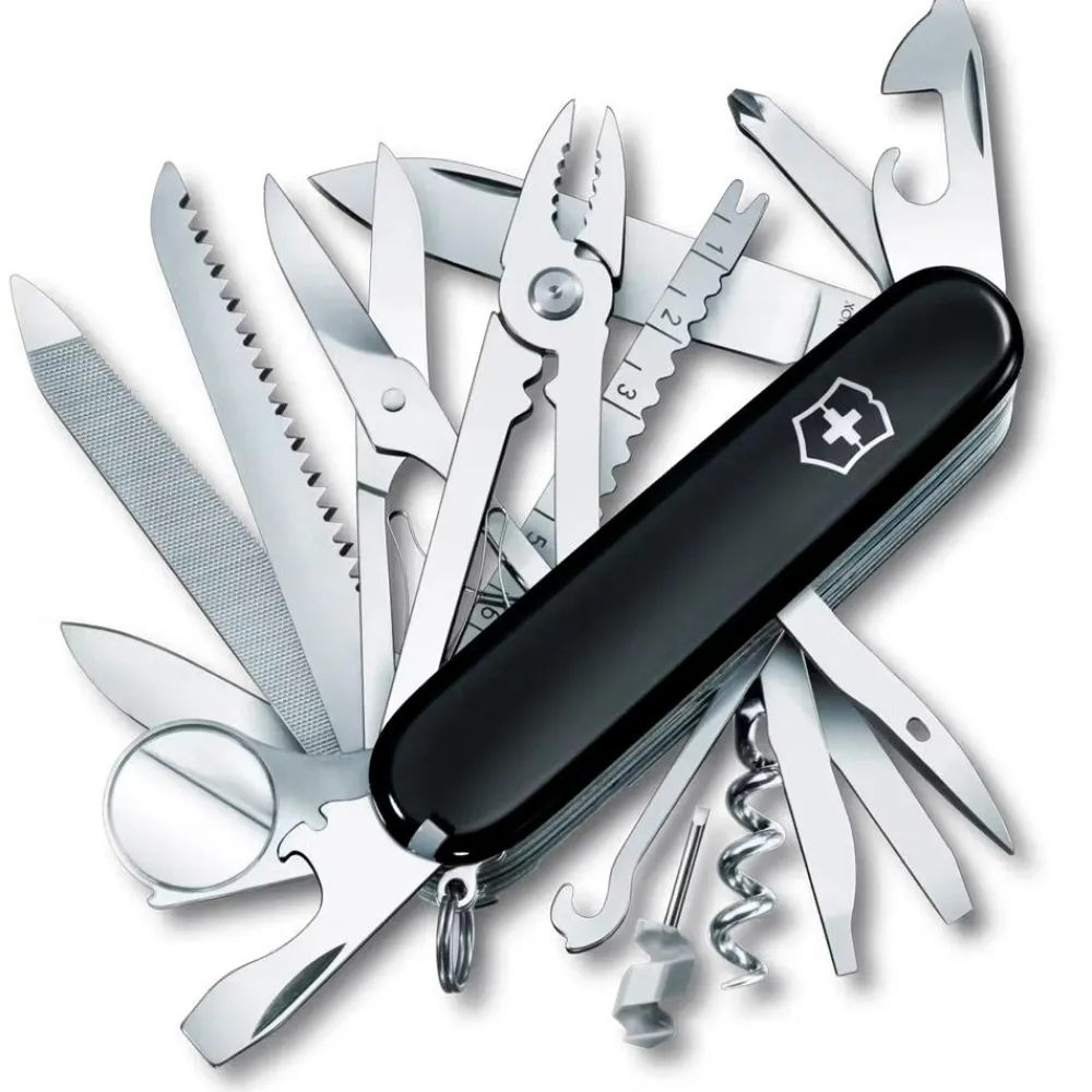 Clearance Couteaux Swiss Champ Black Vaisselle Camping