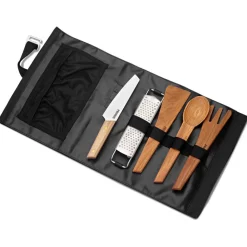 Discount Couverts Campfire Prep Set Black Brown Vaisselle Camping