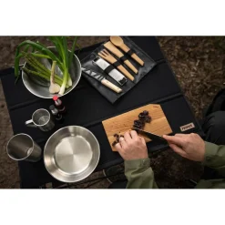 Discount Couverts Campfire Prep Set Black Brown Vaisselle Camping