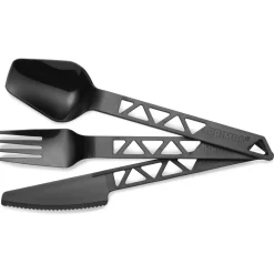 New Couverts Lightweight Trailcutlery Tritan Black Vaisselle Camping