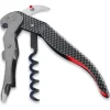 New Couverts Sommelier Pulltex Clickcut Monza Grey Red Vaisselle Camping