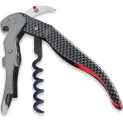New Couverts Sommelier Pulltex Clickcut Monza Grey Red Vaisselle Camping