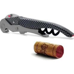 New Couverts Sommelier Pulltex Clickcut Monza Grey Red Vaisselle Camping